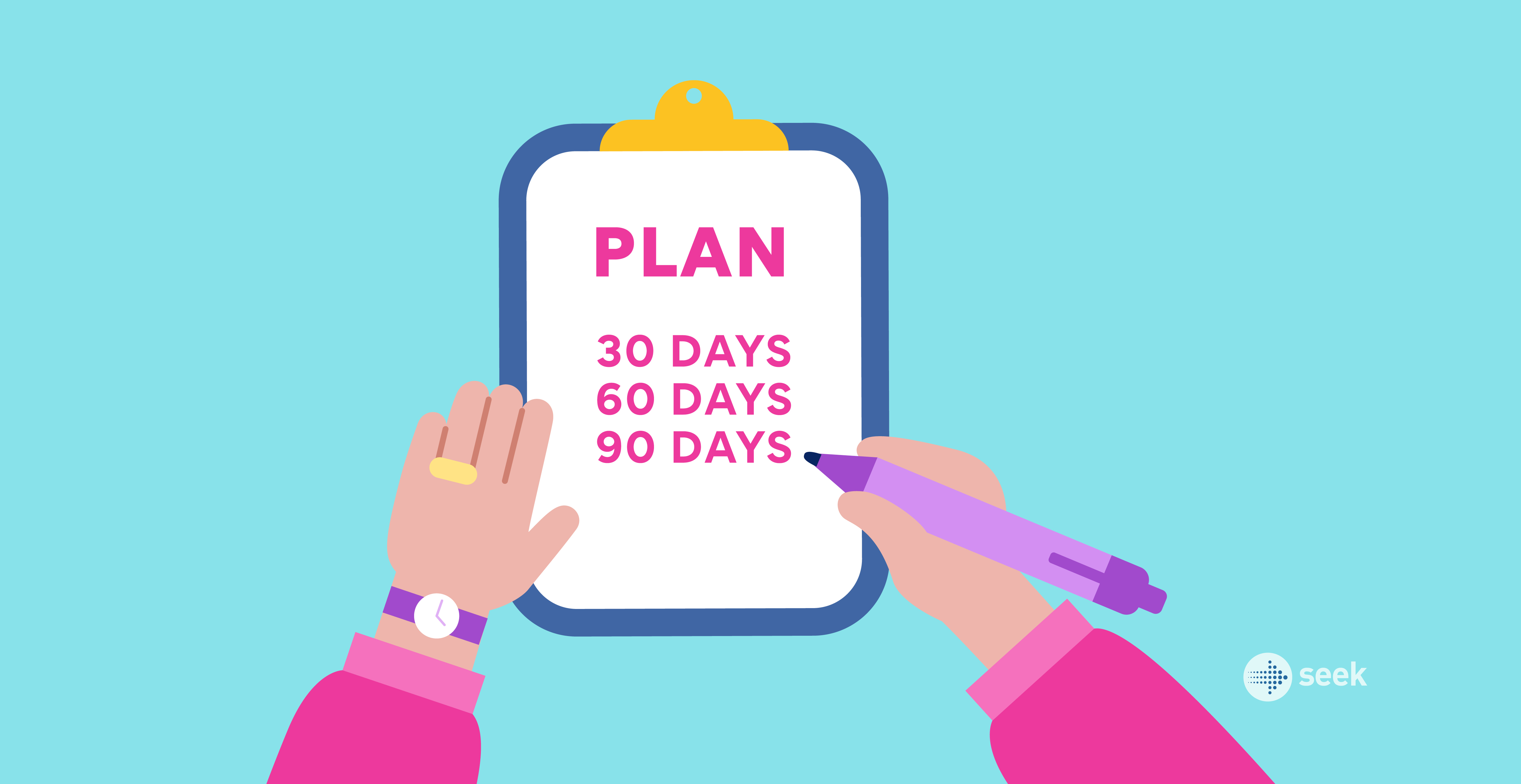 Creating a 30-60-90 day plan for your first 3 months at work 